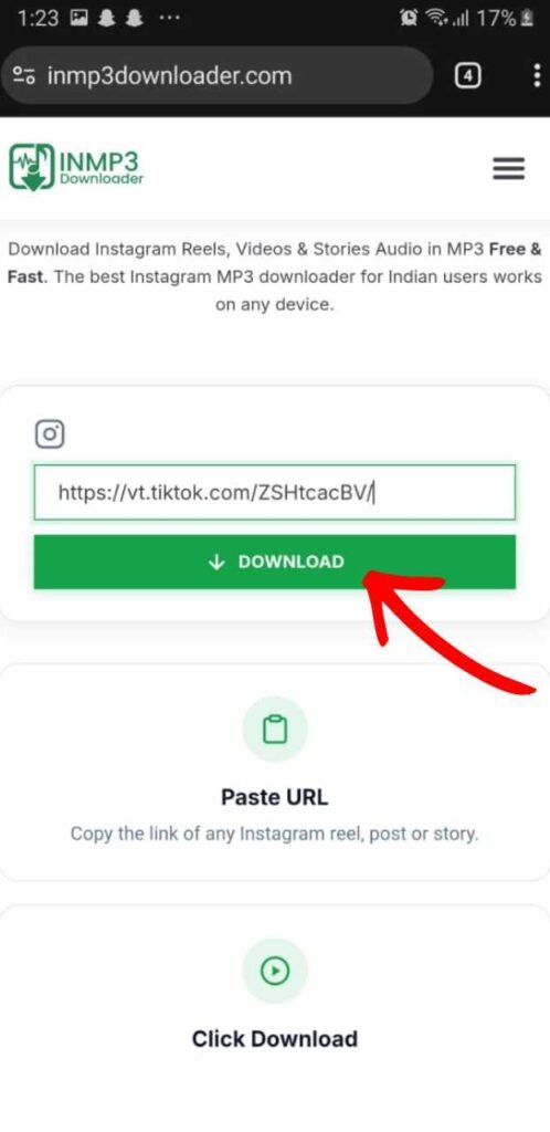 How to user instagram mp3 downloader