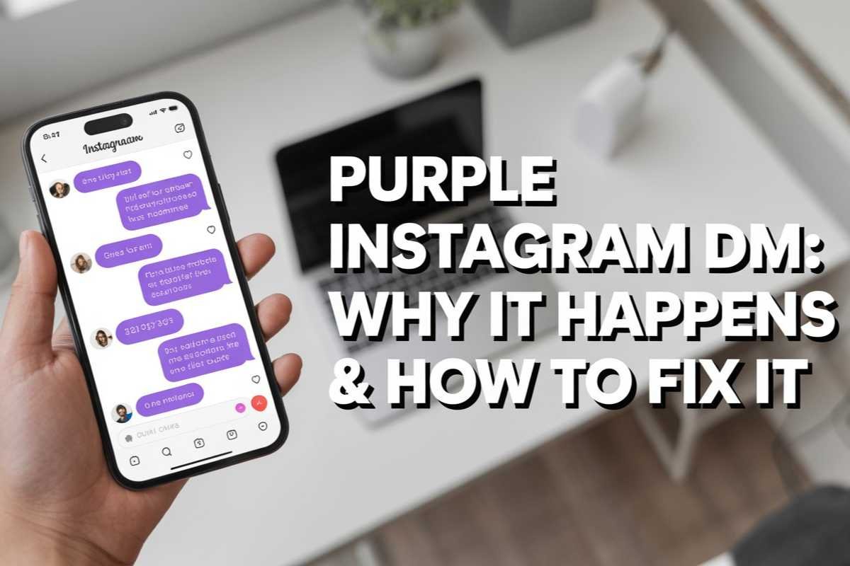 Purple Instagram DM