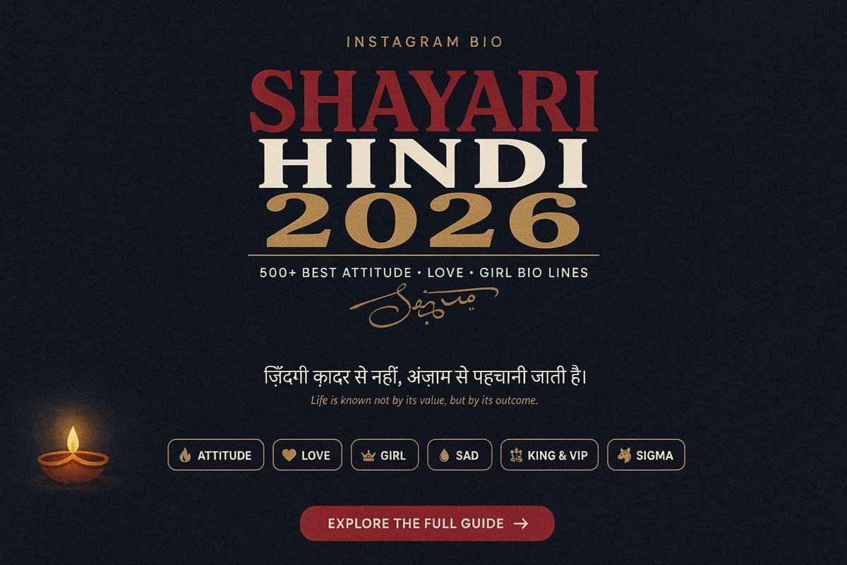 Instagram Bio Shayari Hindi